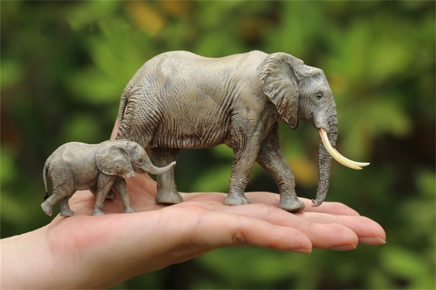 Amazon | DAFEI STUDIO 1/35 サイズ アフリカ象 オス メス 野生動物